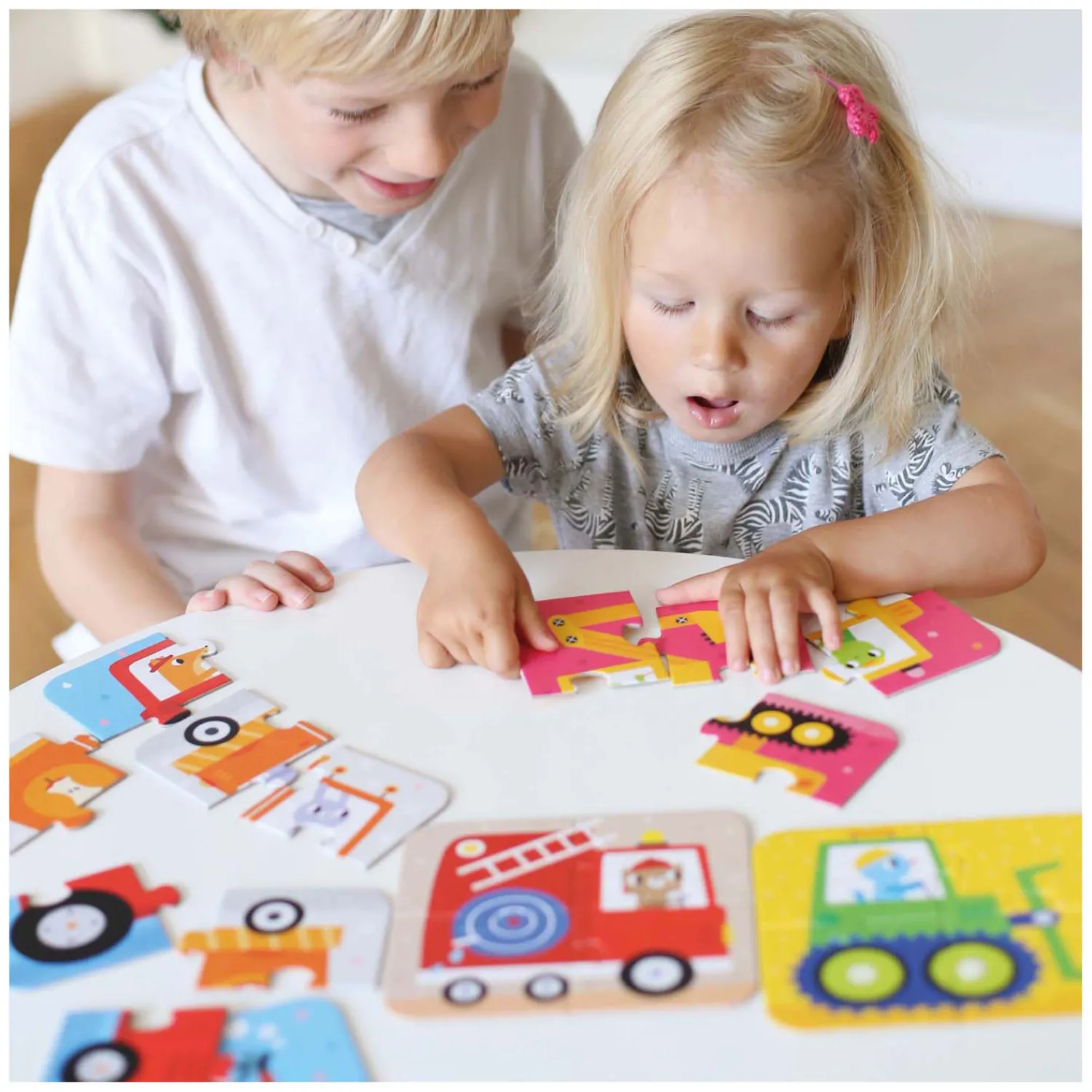 - On-the-Go Puzzel Voertuigen - 16st.-Banana Panda Online