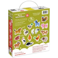 - Oplopende Puzzels Boerderijdieren - 33st.-Banana Panda Hot
