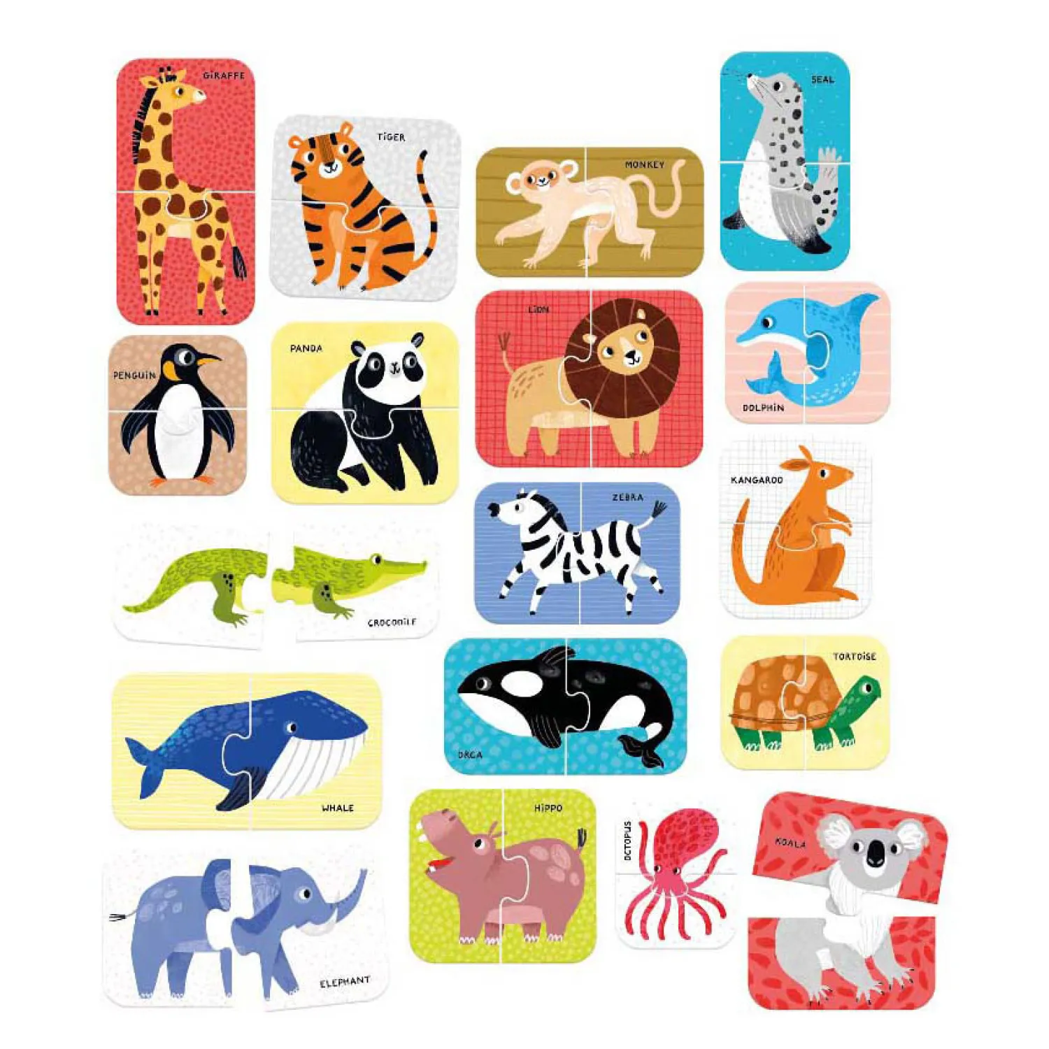 - Puzzelparen Wilde Dieren - 18dlg.>Banana Panda Hot