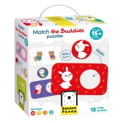 Banana Panda - Zoek Dezelfde Vriendjes Puzzels - 12st. Best