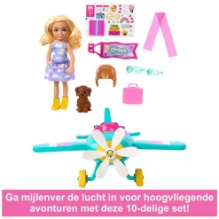 Barbie Chelsea Modepop met Vliegtuig><noscript><img width=
