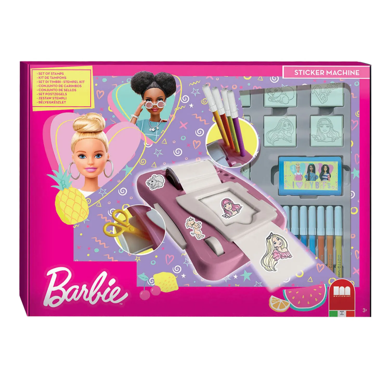 Barbie Stickermachine Set>Multiprint Hot