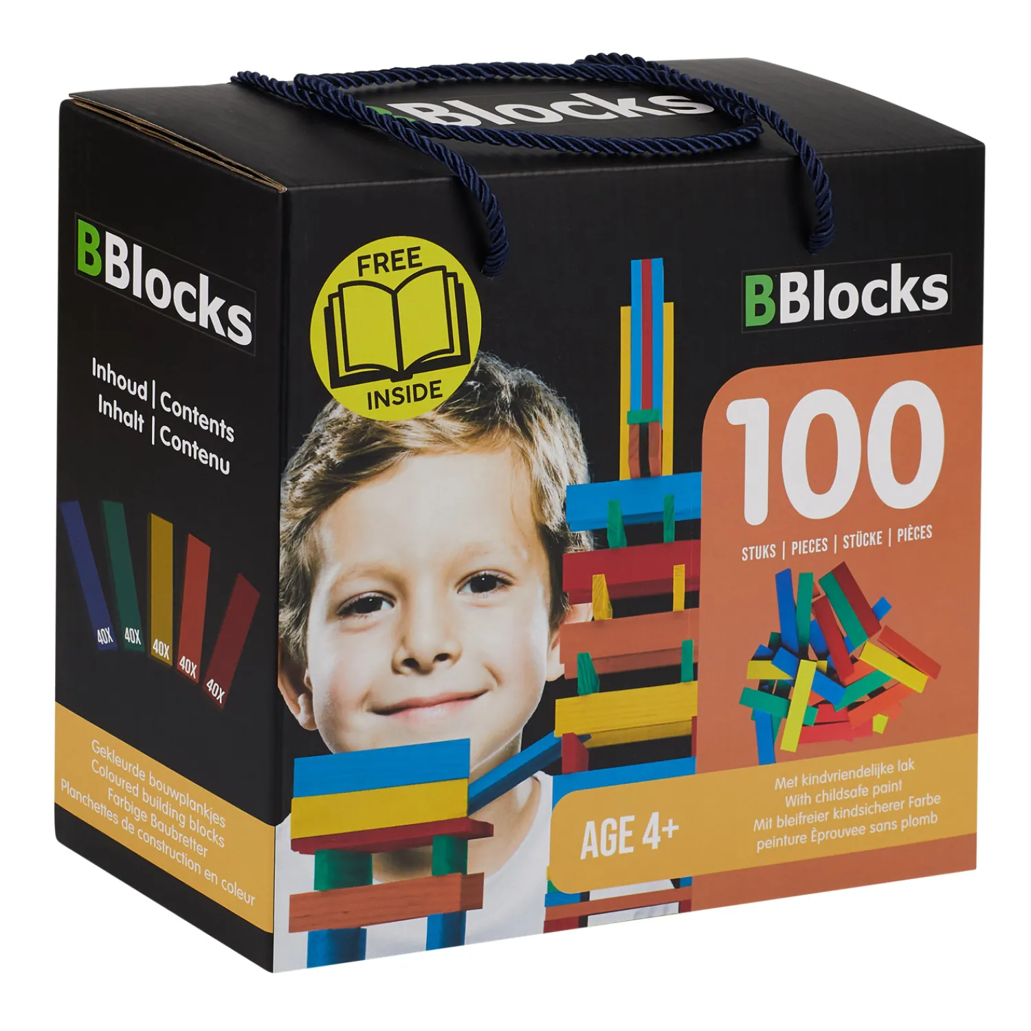 BBlocks Bouwplankjes Kleur, 100dlg. Clearance