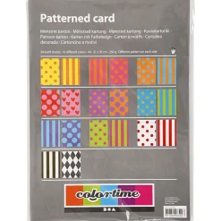 Creativ Company Bedrukt Karton Kleur A4, 20 Vellen, 250gr. Discount