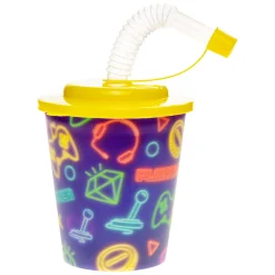 Duckiez Beker met Deksel en Rietje Gamer, 12st. Outlet