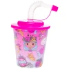 Beker met Deksel en Rietje Prinses, 12st.>Duckiez Online