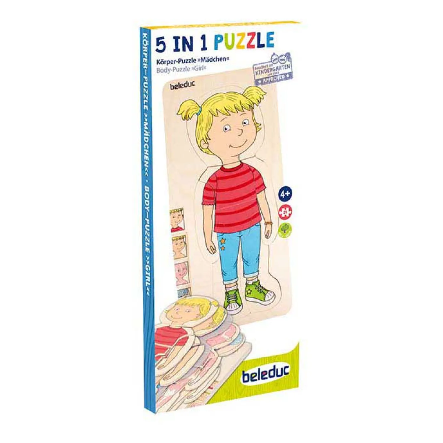 Houten Lagenpuzzel Meisje - 5 Lagen-Beleduc Discount