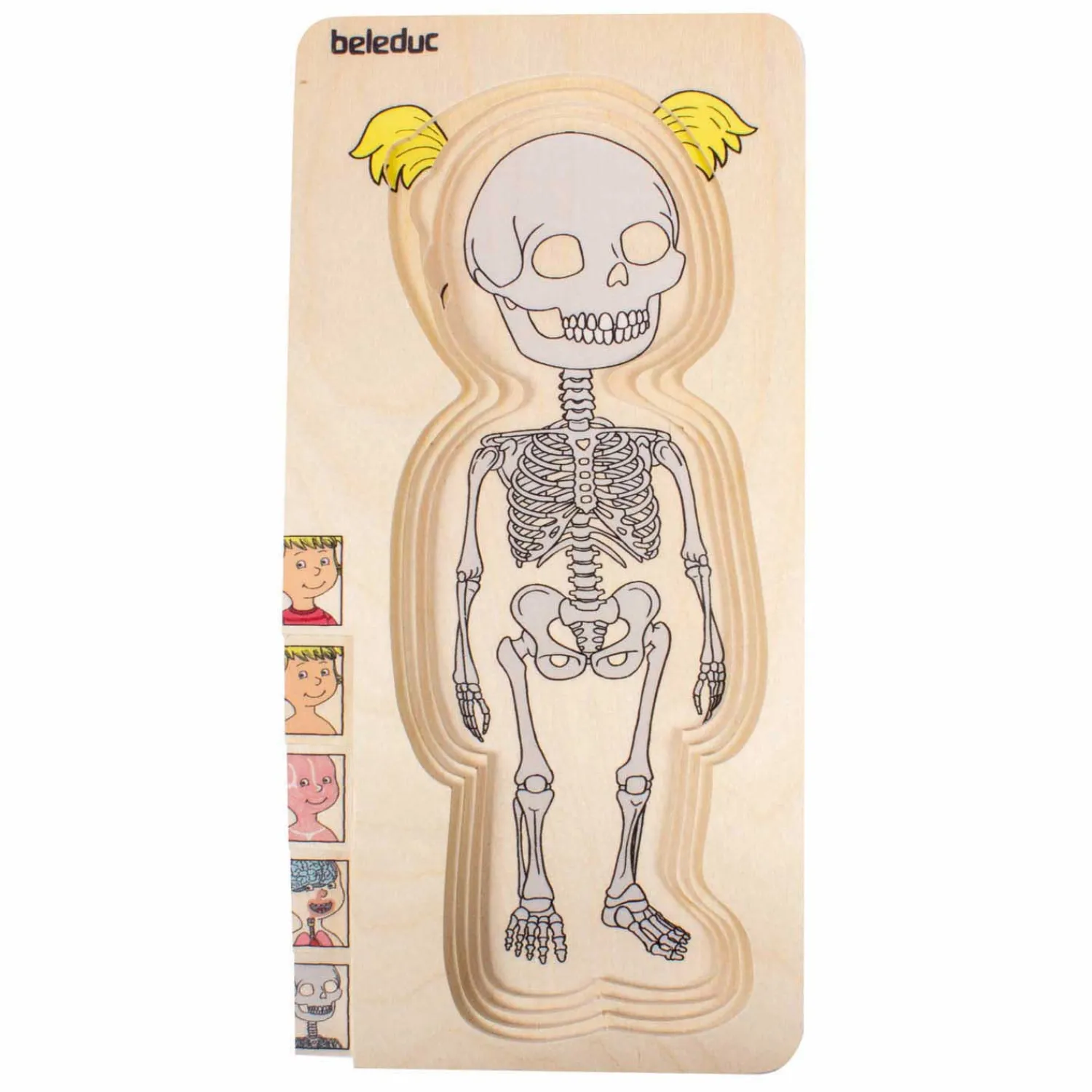 Houten Lagenpuzzel Meisje - 5 Lagen-Beleduc Discount