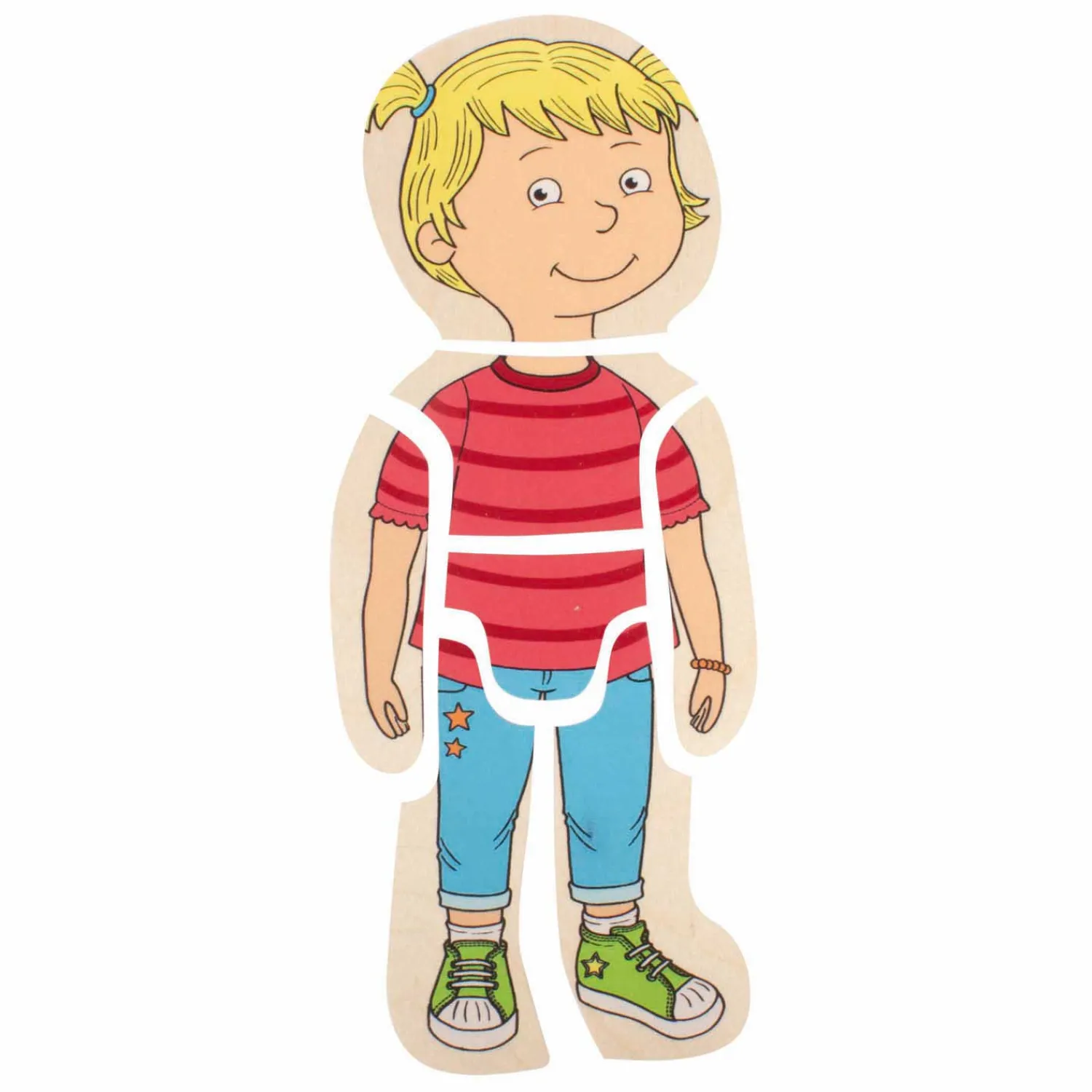 Houten Lagenpuzzel Meisje - 5 Lagen-Beleduc Discount