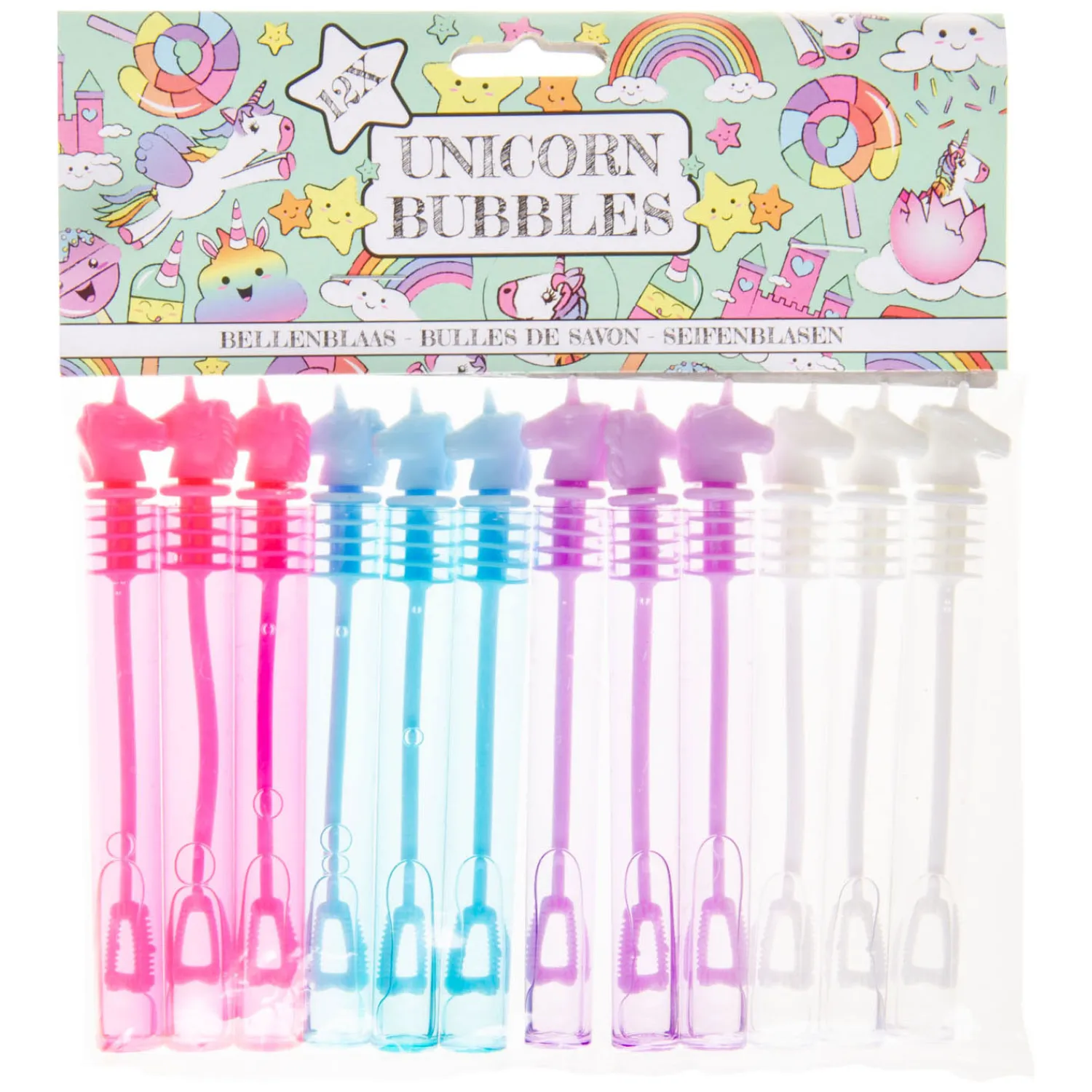 Bellenblaasjes Eenhoorn, 12st.>Duckiez Hot