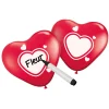 Folat BV Beschrijfbare Ballonnen Hart, 6st.