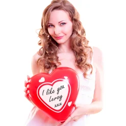 Folat BV Beschrijfbare Ballonnen Hart, 6st.