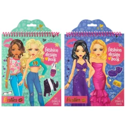 Fashion Design Kleur- en Stickerboek met Stencils>Besties Online