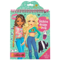 Fashion Design Kleur- en Stickerboek met Stencils>Besties Online