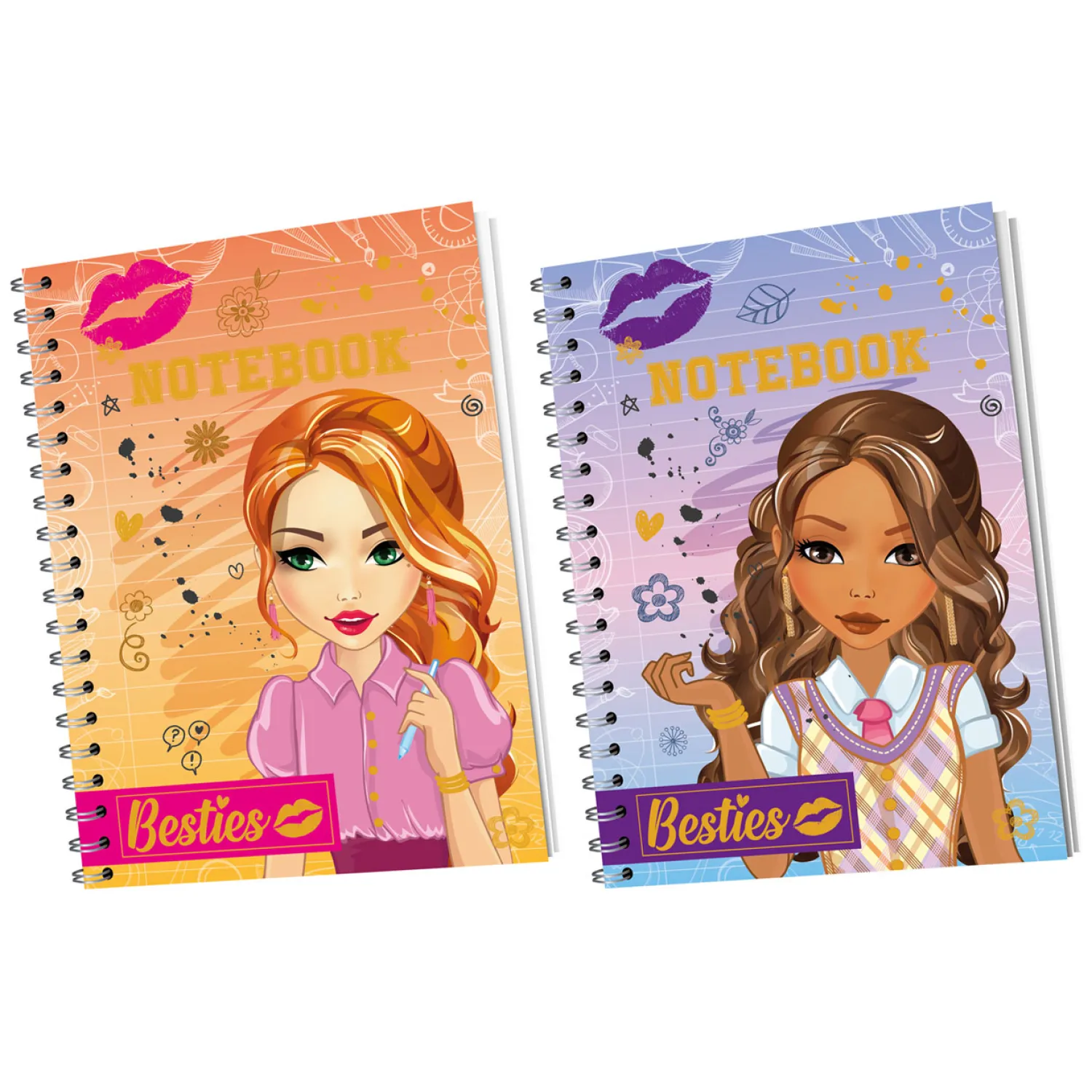 Notitieboek A6, 60 Gelinieerde Vellen-Besties Clearance