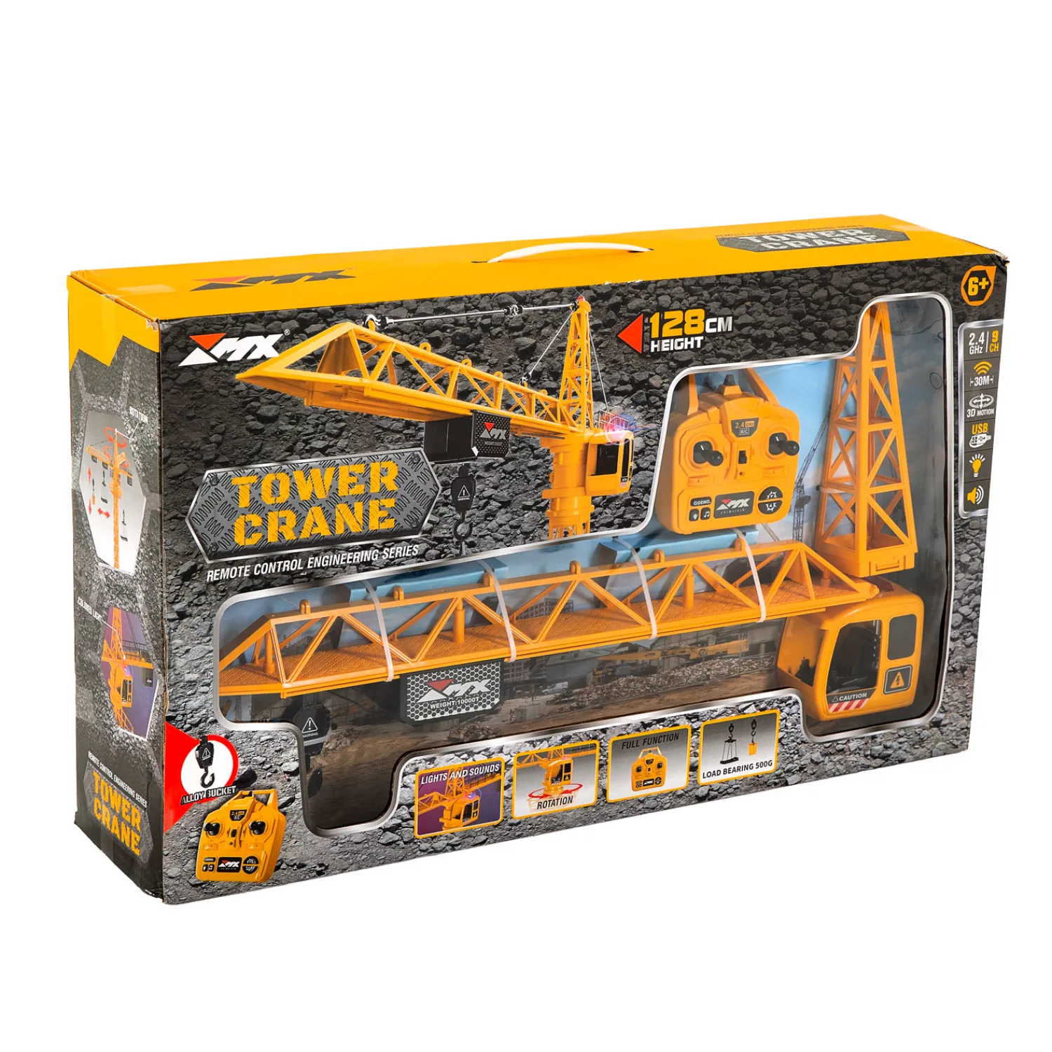 Bestuurbare Hijskraan RC, 128cm