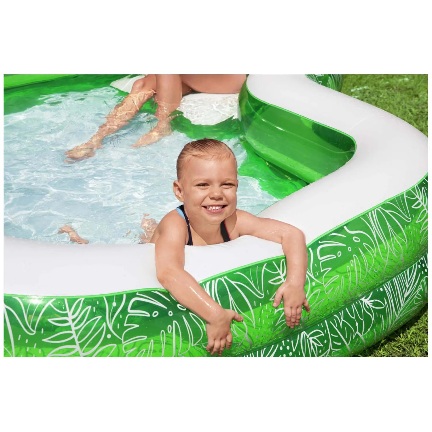 Familiebad Rechthoek Tropical Paradise met Zitje, 231cm>Bestway New