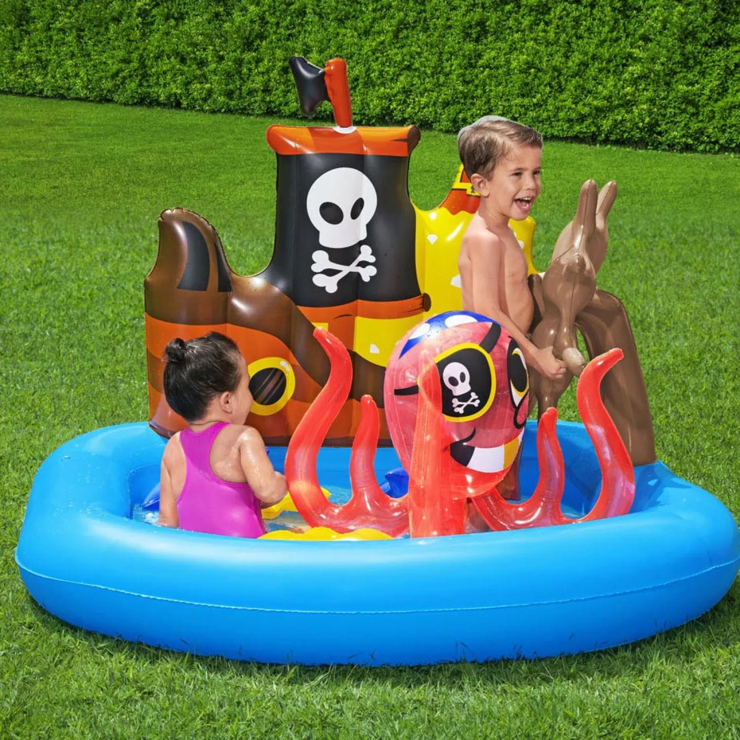 Bestway Playcenter Sleepboot Piraat Zwembad, 140x130x104cm New