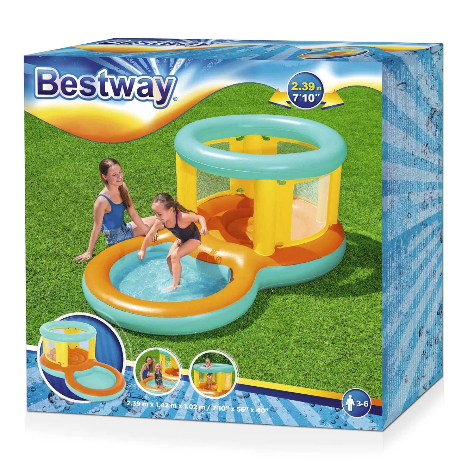 Bestway Springkasteel met Peuterbad Jumptopia, 239x142x102cm Sale