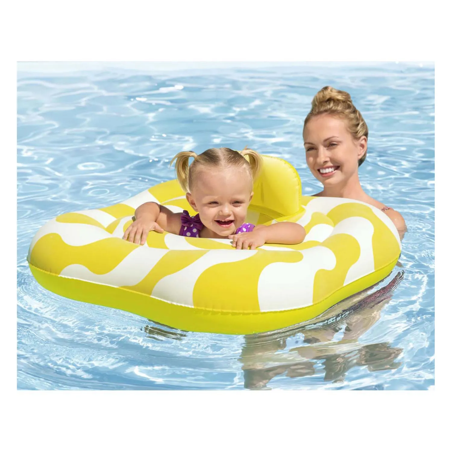 Bestway Zwemzitje Comfort Plush Wavy Square, 1-2 jaar Online