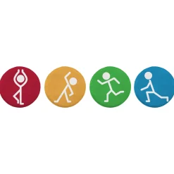 Achoka Bewegen Cirkels Speelkleed Set 1, 4st.