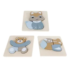 Big Tree Puzzel Hout Dieren FSC, 5st.- Hot