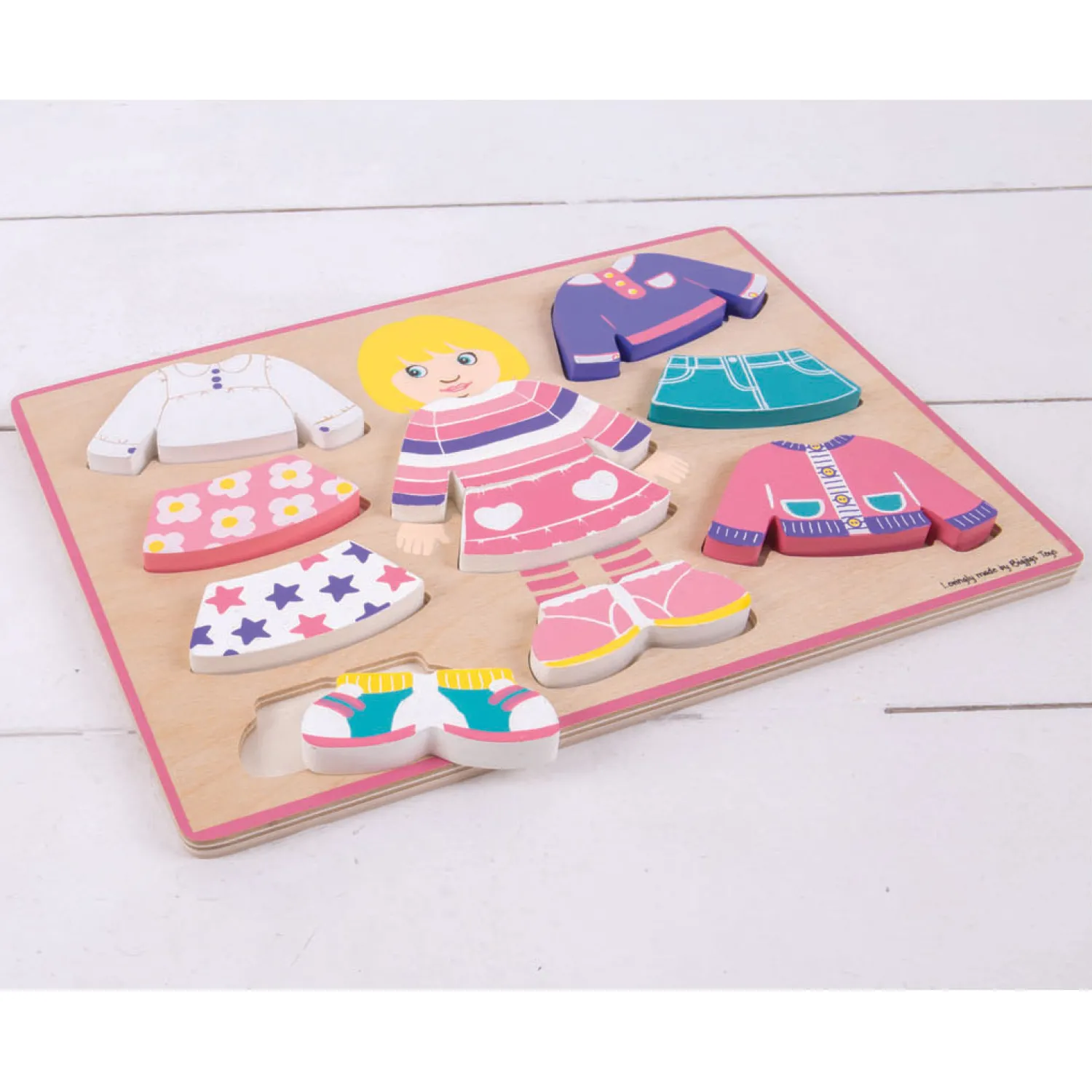 Houten Aankleedpuzzel Meisje, 10st.>Bigjigs New