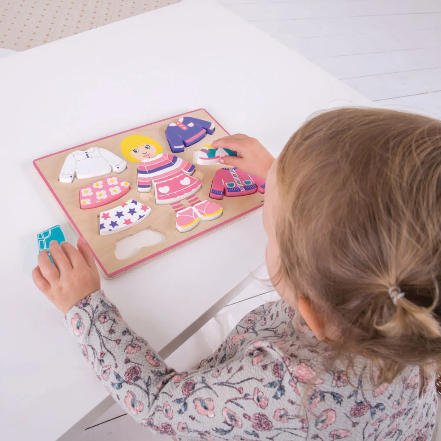 Houten Aankleedpuzzel Meisje, 10st.>Bigjigs New