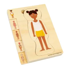 Bigjigs Houten Anatomiepuzzel - Meisje, 26st. Outlet