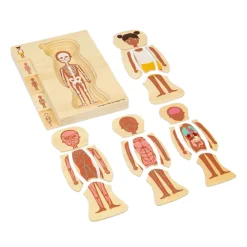 Bigjigs Houten Anatomiepuzzel - Meisje, 26st. Outlet