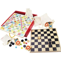 Houten Bordspellen, 4in1-Bigjigs