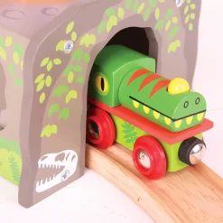 Houten Dino T-Rex Treintunnel-Bigjigs Outlet