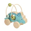 Houten Duwfiguur Triceratops met Kralenframe>Bigjigs Outlet