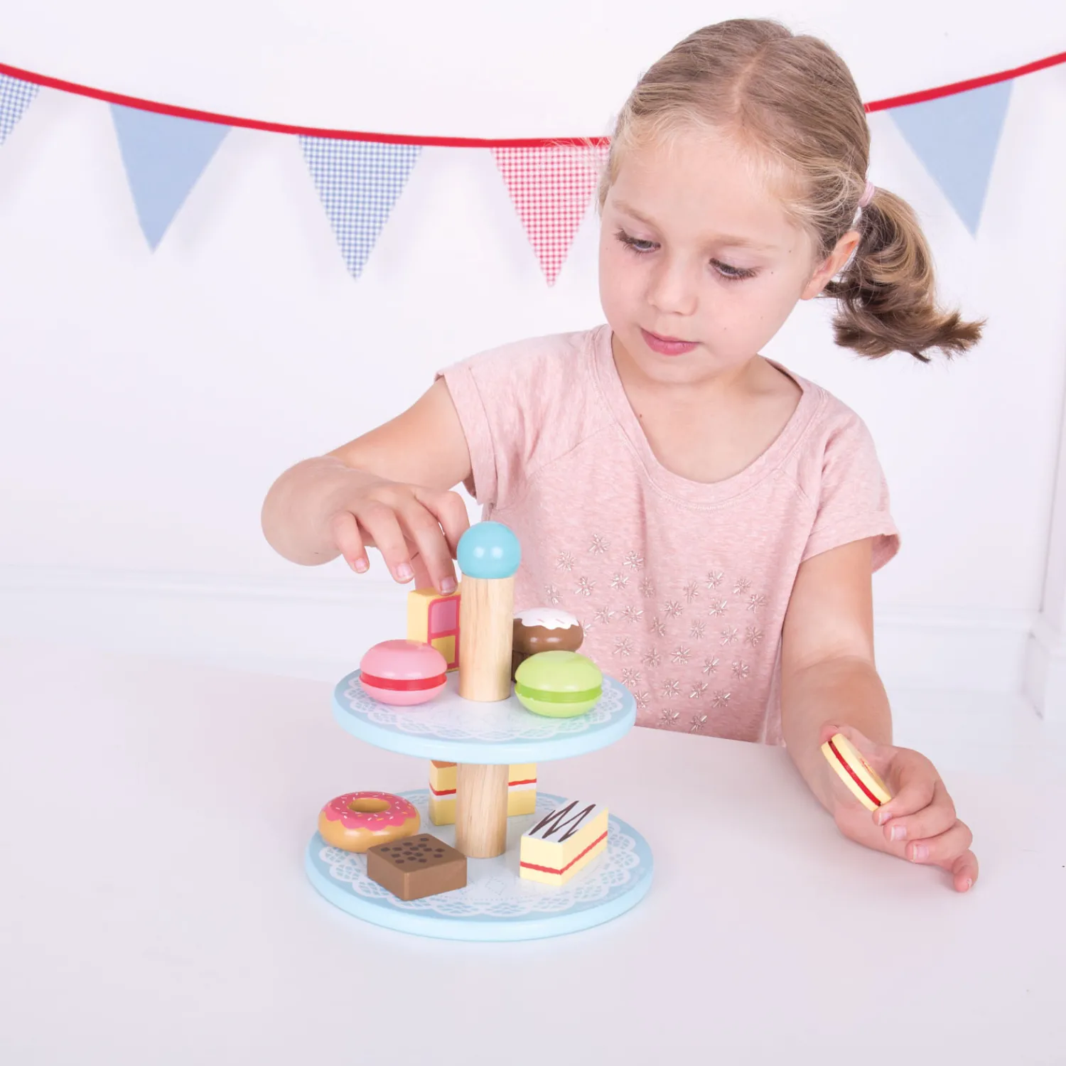 Houten Etagere met Taartjes>Bigjigs Sale