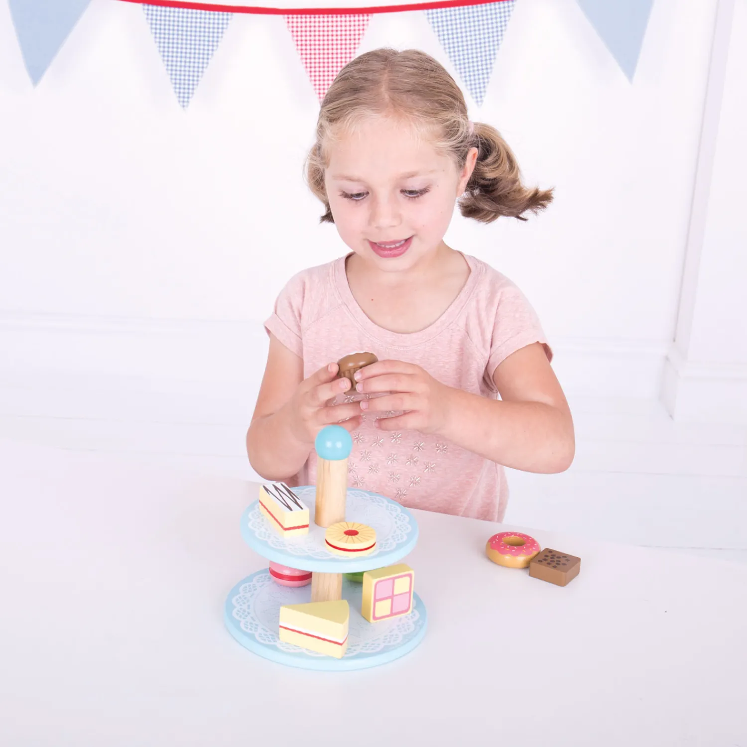 Houten Etagere met Taartjes>Bigjigs Sale