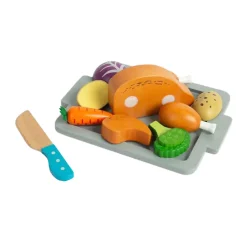 Houten Gebraden Diner Speelset, 12dlg.><noscript><img width=