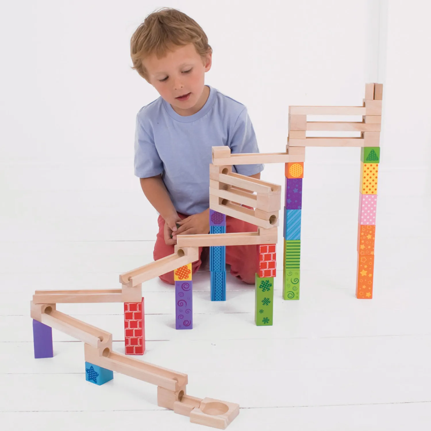 Houten Knikkerbaan, 53dlg.-Bigjigs New