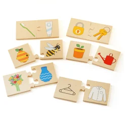 Bigjigs Houten Legpuzzel Dingen Die Samengaan, 32st. Outlet