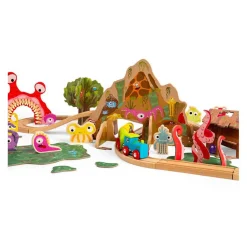 Bigjigs Houten Monster Treinset, 50dlg. Sale