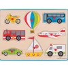 Houten Noppenpuzzel Voertuigen, 8dlg.>Bigjigs New