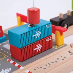 Houten Rails - Container Scheepswerf-Bigjigs Online