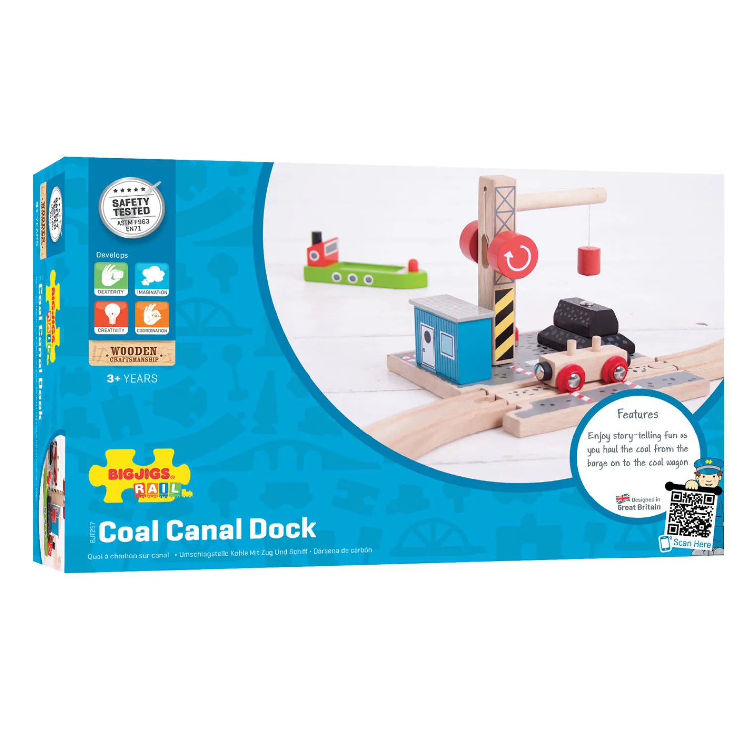 Houten Rails - Laadstation Steenkool>Bigjigs Outlet