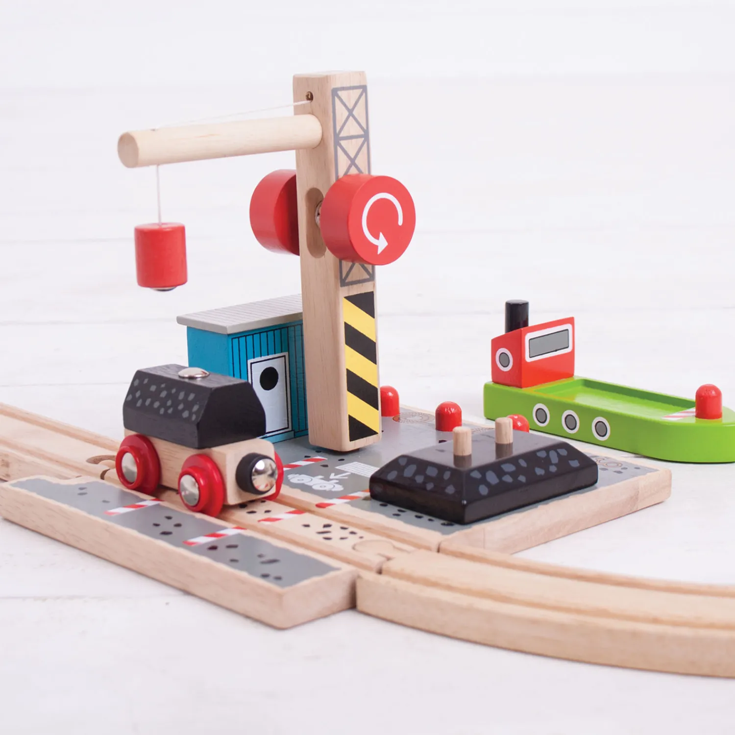 Houten Rails - Laadstation Steenkool>Bigjigs Outlet