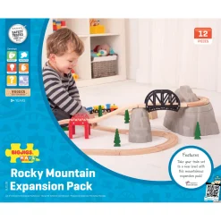 Bigjigs Houten Rails - Rocky Mountain Uitbreidingsset, 12dlg. Best