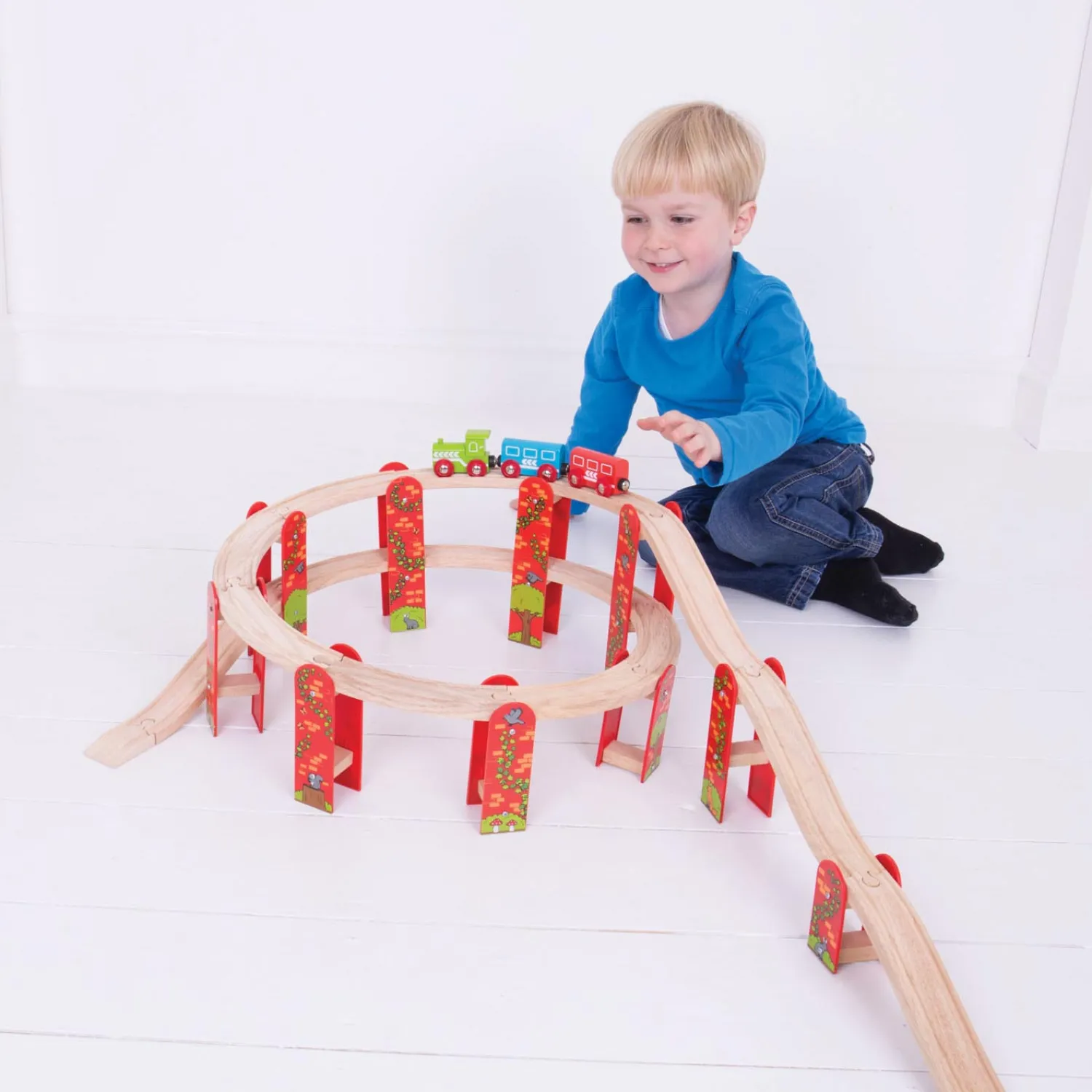 Houten Rails - Viaduct Uitbreidingsset, 27dlg.>Bigjigs Outlet