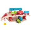 Houten Rails Bovengronds Treinstation, 5dlg.>Bigjigs New