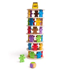 Houten Stapelspel Teddyberen.-Bigjigs