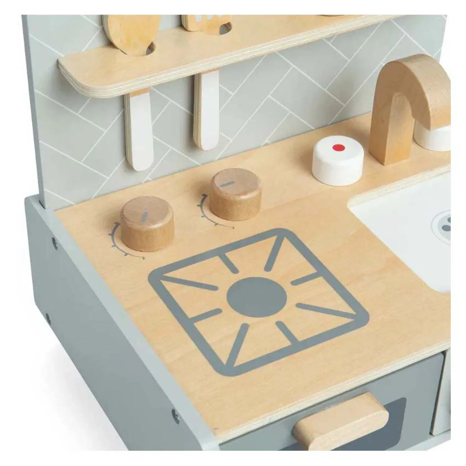 Houten Tafelbladkeukentje, 7dlg.-Bigjigs Clearance