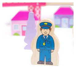 Houten Treinset Stad - Roze><noscript><img width=