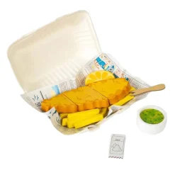 Houten Vis en Friet Speelset, 26dlg.>Bigjigs Clearance